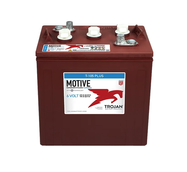 T-105 Plus 6V 225AH Deep-Cycle Trojan Battery
